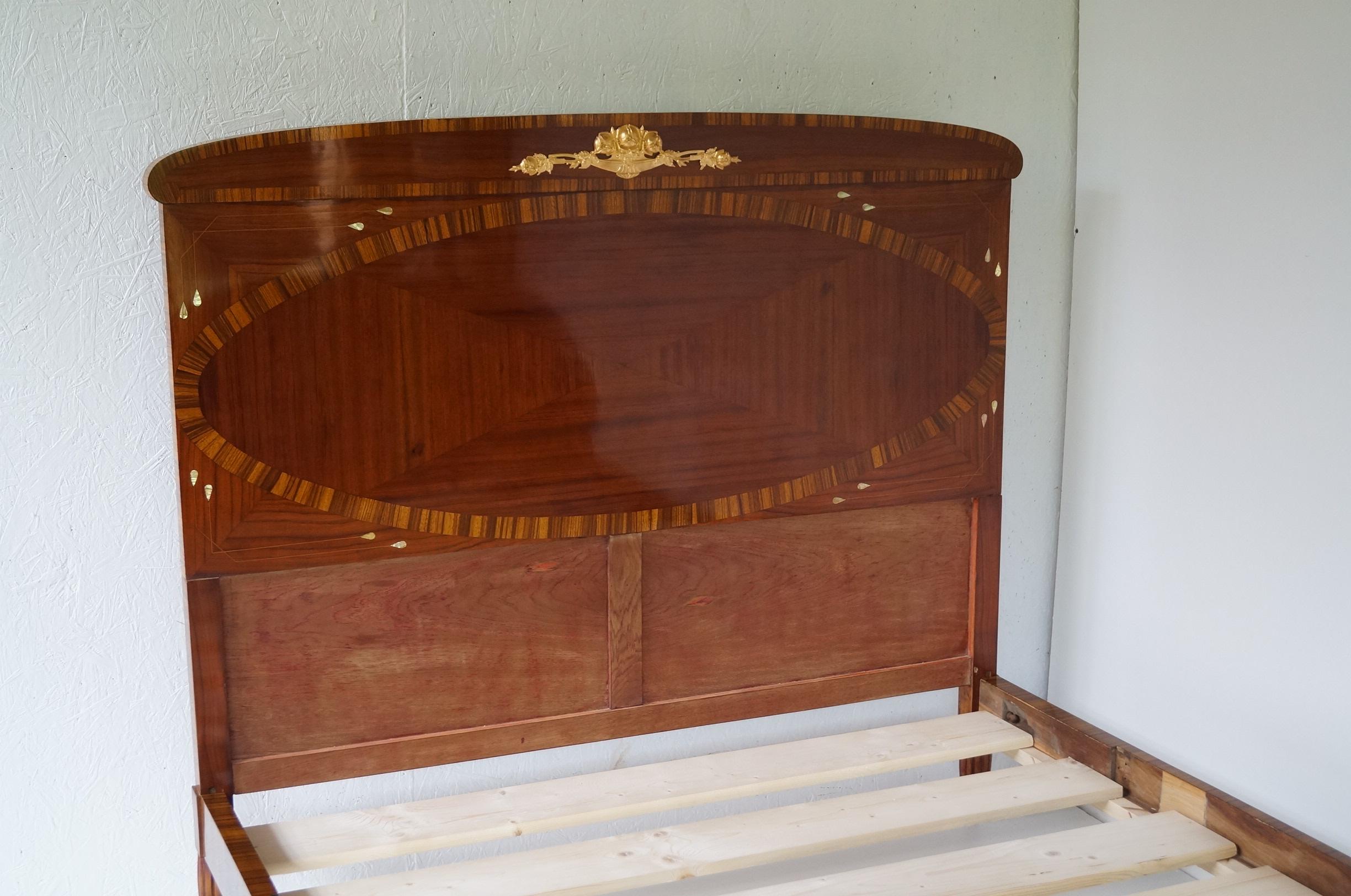 Art Deco Secesja Bed . For Sale 1