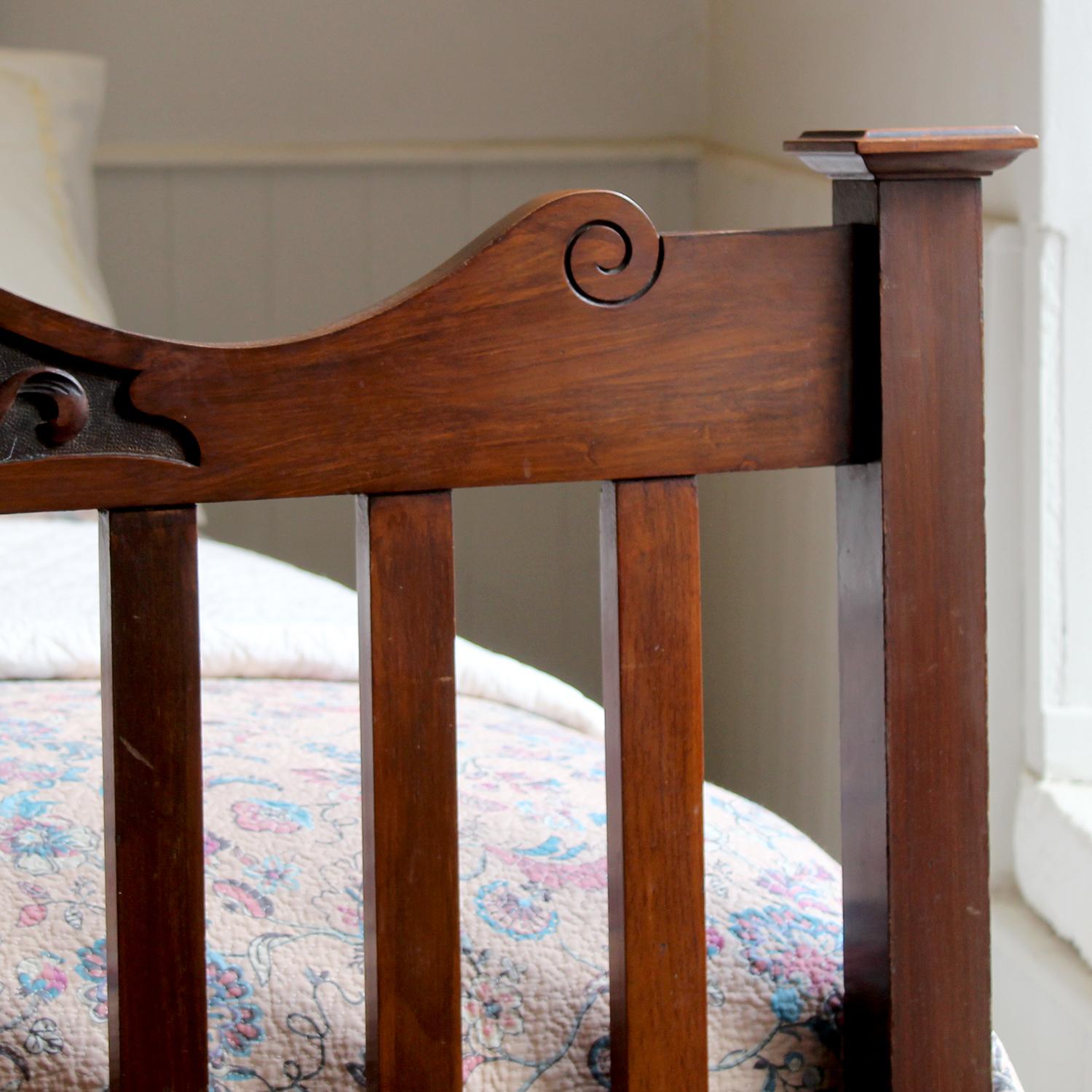 Double Art Nouveau Antique Bed - WD61 2