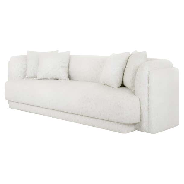 Double Back Designer Sofa Upholstered In Boucle Fabric By José Castro ...
