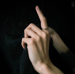 Bague à double anneau en argent recyclé (métal)