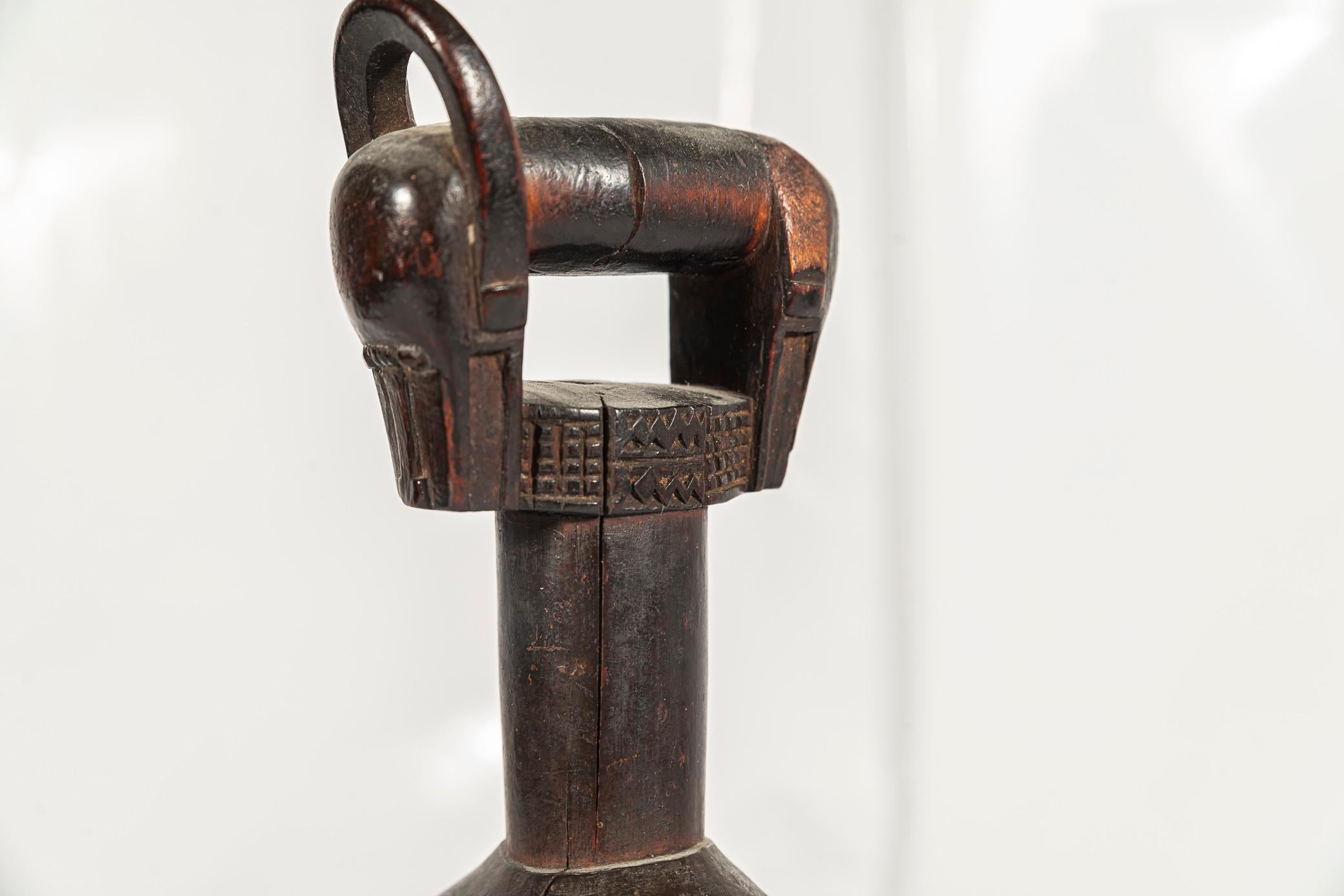 Double Baoule Weaving Pulley, Ivory Coast, Early 20th Century 4