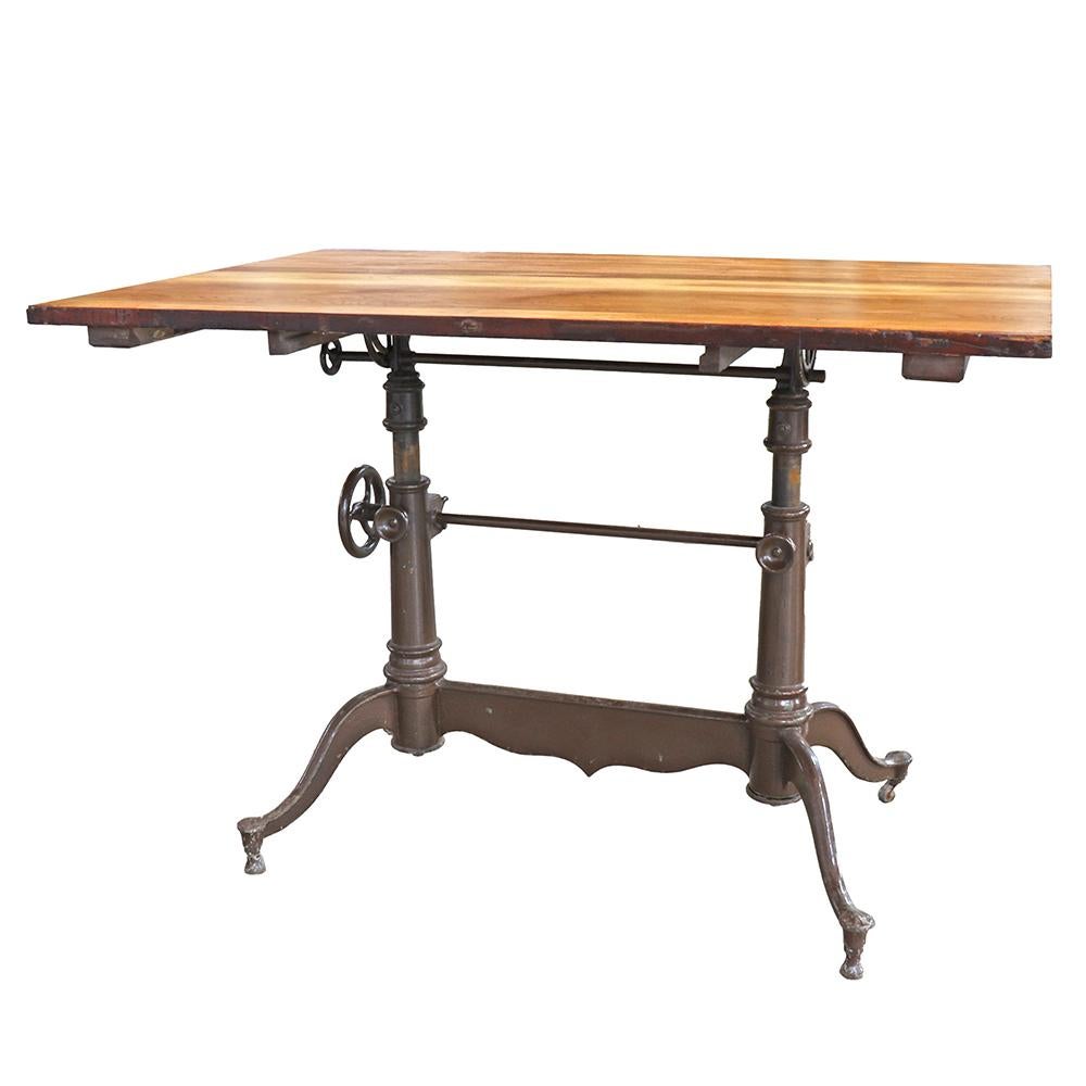 Iron Double Base Drafting Table