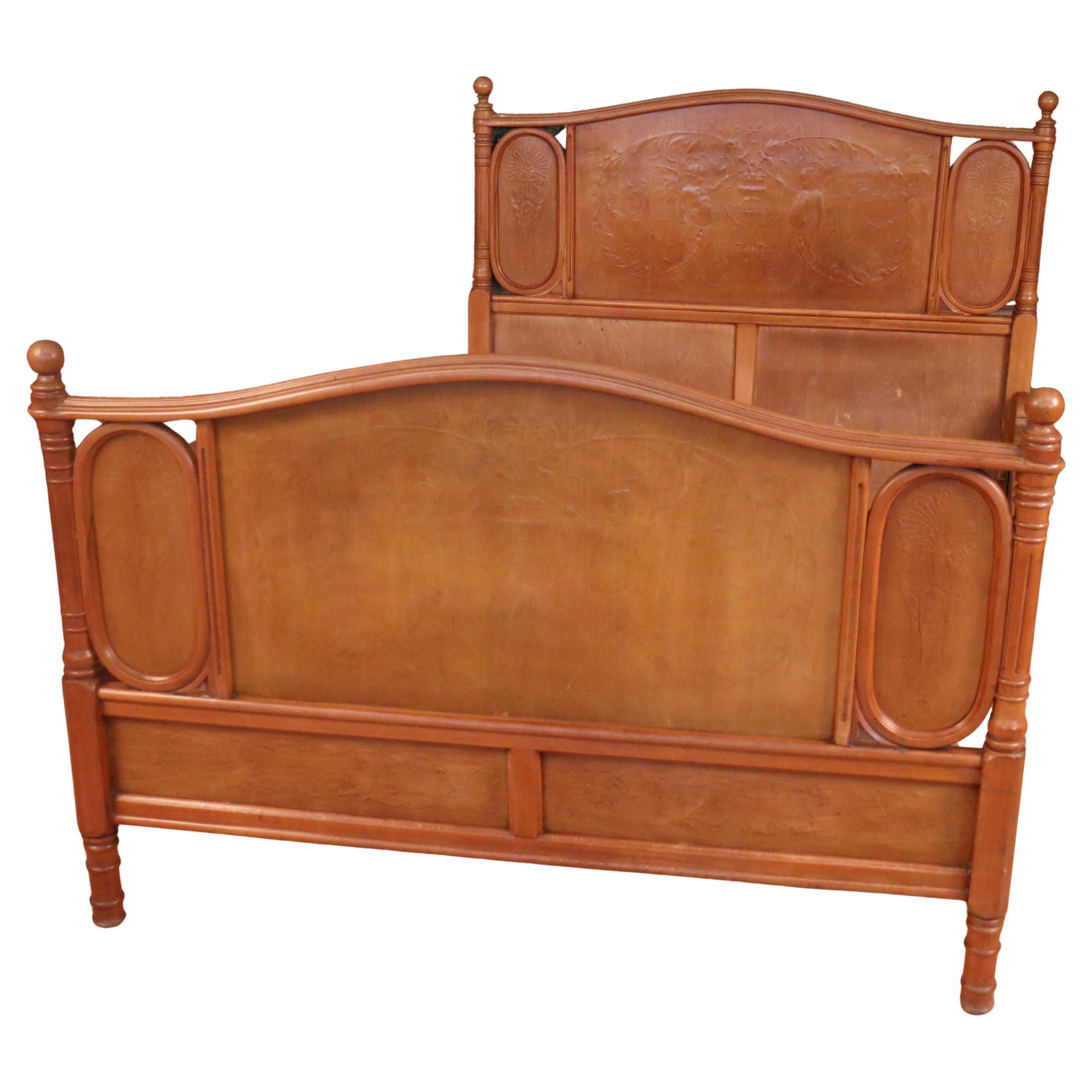 Double Bed And Bedside Table By Jacob & Josef Kohn Art Nouveau im Angebot