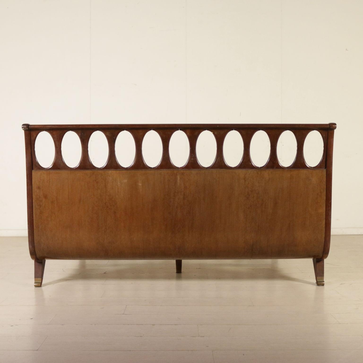Double Bed Attributable to Paolo Buffa Vintage, Italy, 1950s 3