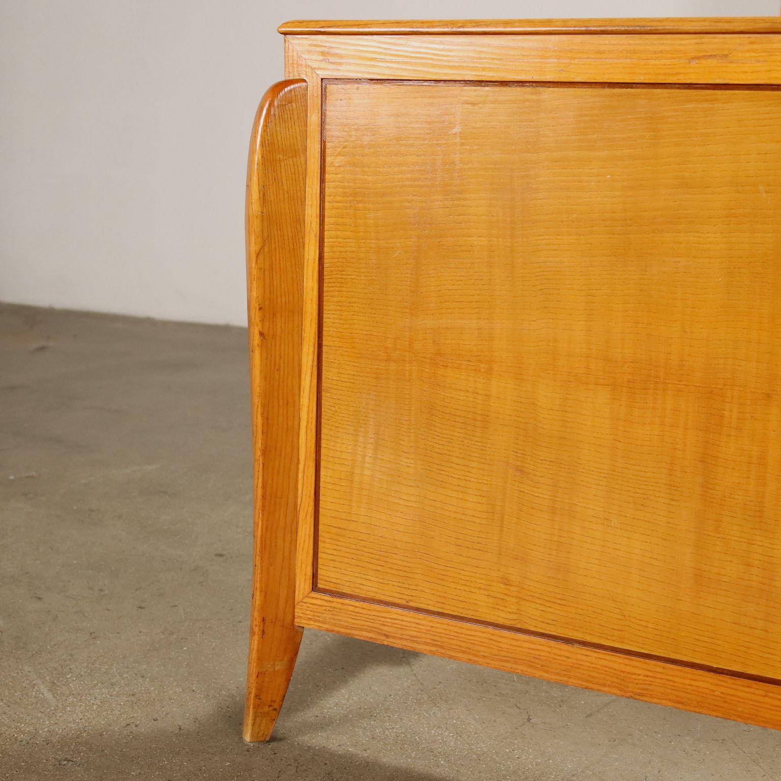 Italian Double Bed Maple Italy 1950s
