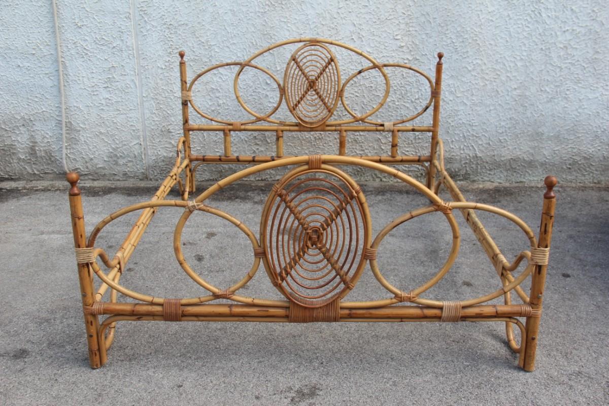 vintage bamboo bed