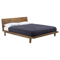 Riva 1920 Revo Bed by Cappelletti, Solid Walnut, Made in Italy