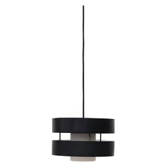 Double Black Cylinder Pendant Light