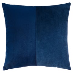 Coussin double bleu