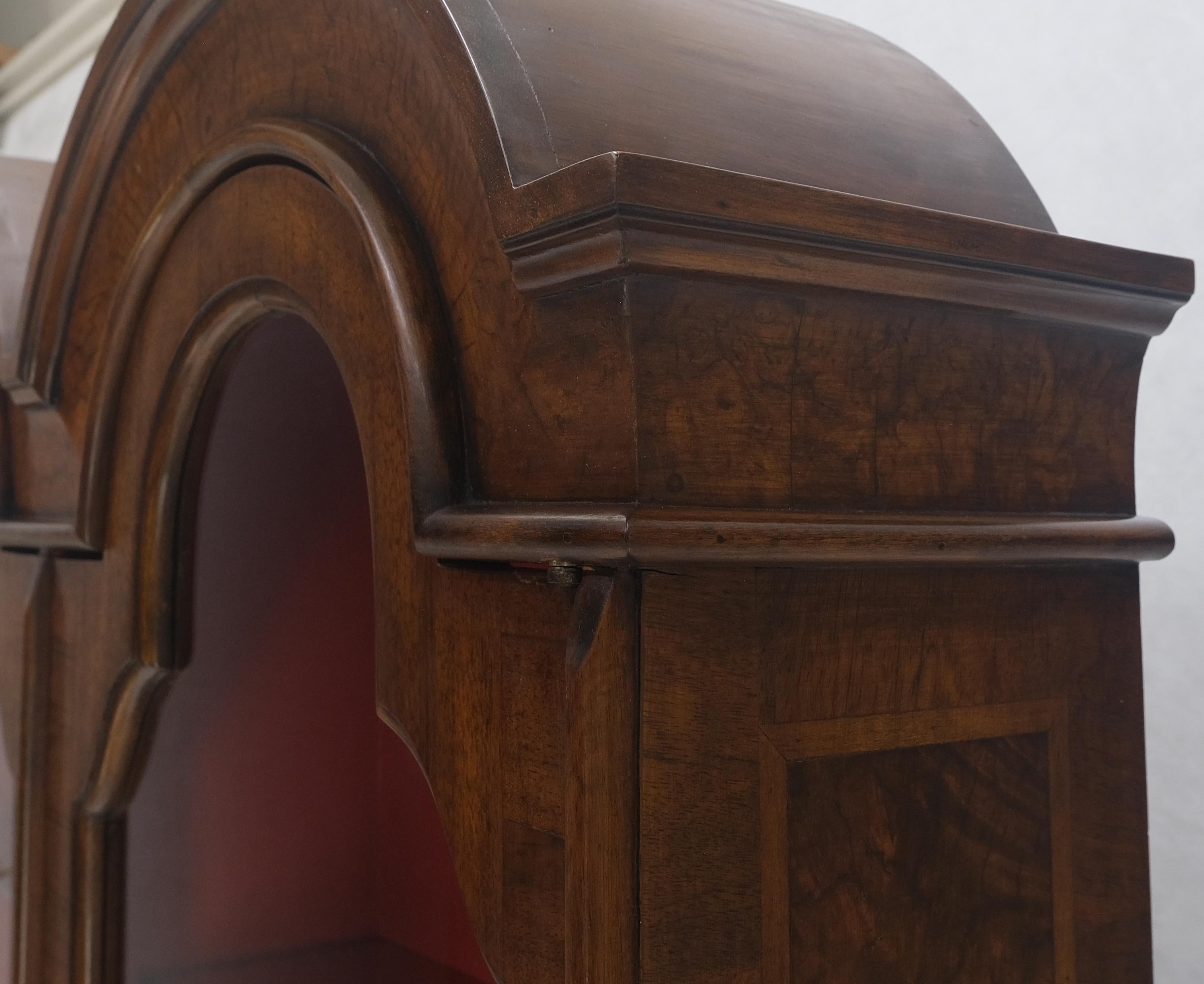 Escritorio de secretaria de 3 cajones con tapa de cúpula de doble bonete de madera de arce de los años 1900 ¡Limpio! en venta 6