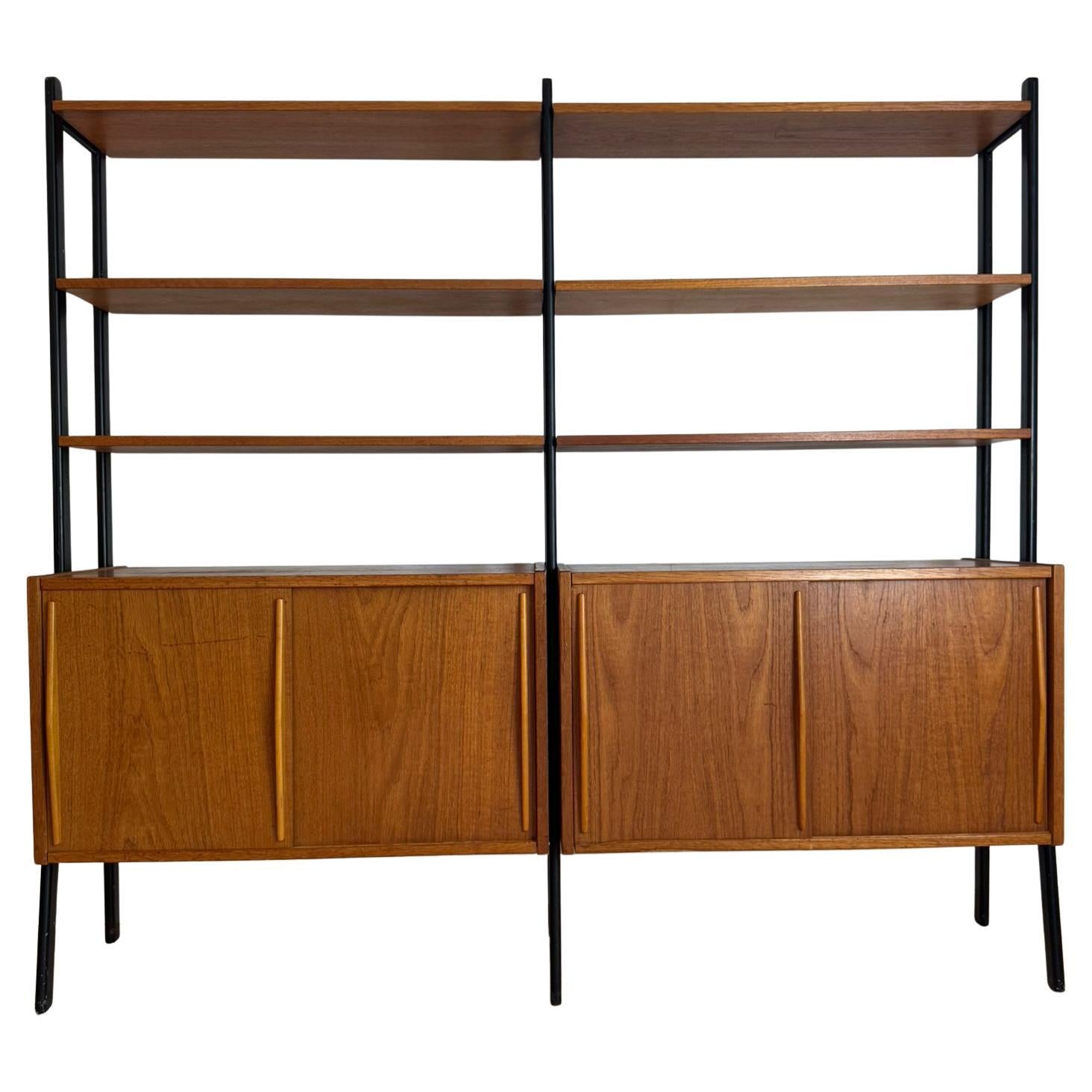 Double bookcase in teak, Sweden 1960