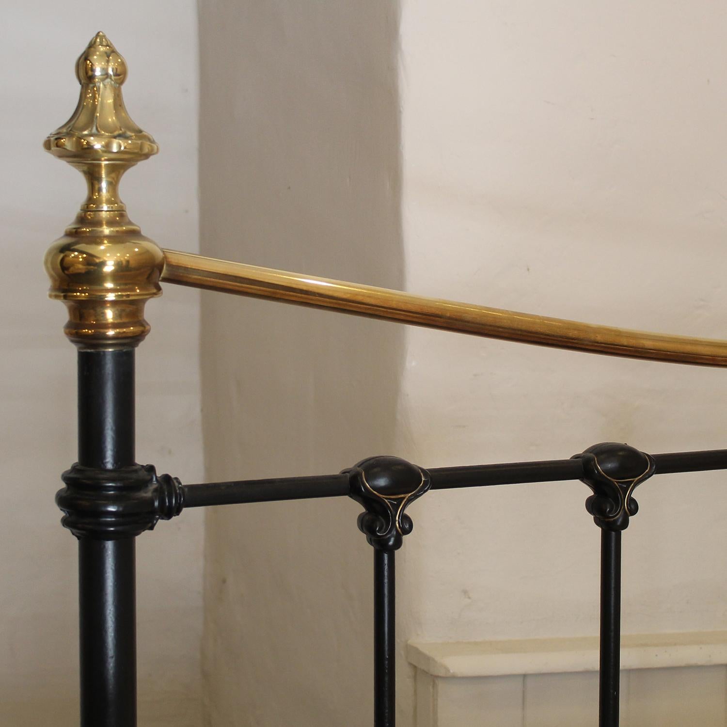 19th Century Double Brass and Iron Bed, MD135