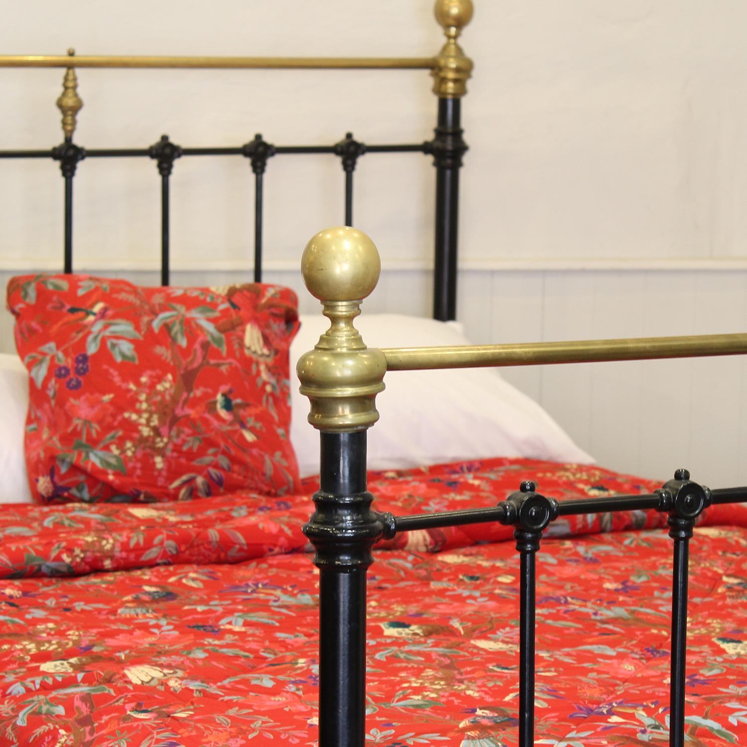 Victorian Double Brass and Iron Bed, MD138