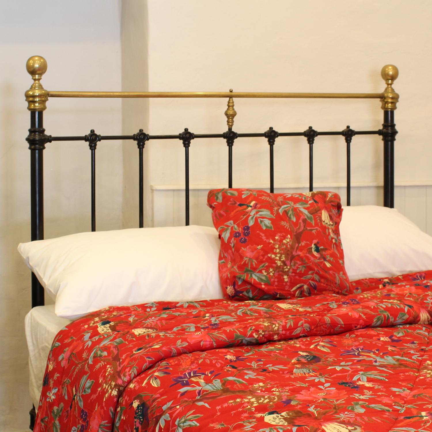 Double Brass and Iron Bed, MD138 1