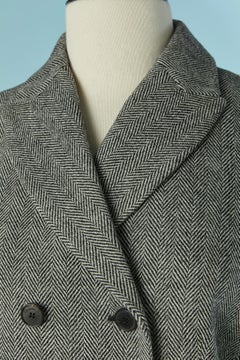 Double-breasted Bar jacket with chevron pattern CHRISTIAN DIOR