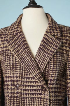 Double breasted coat with check pattern Gianfranco Ferré Studio