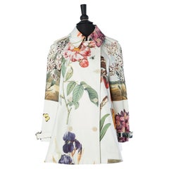 Double- breasted flared jacket with flowers printed Stella McCartney 