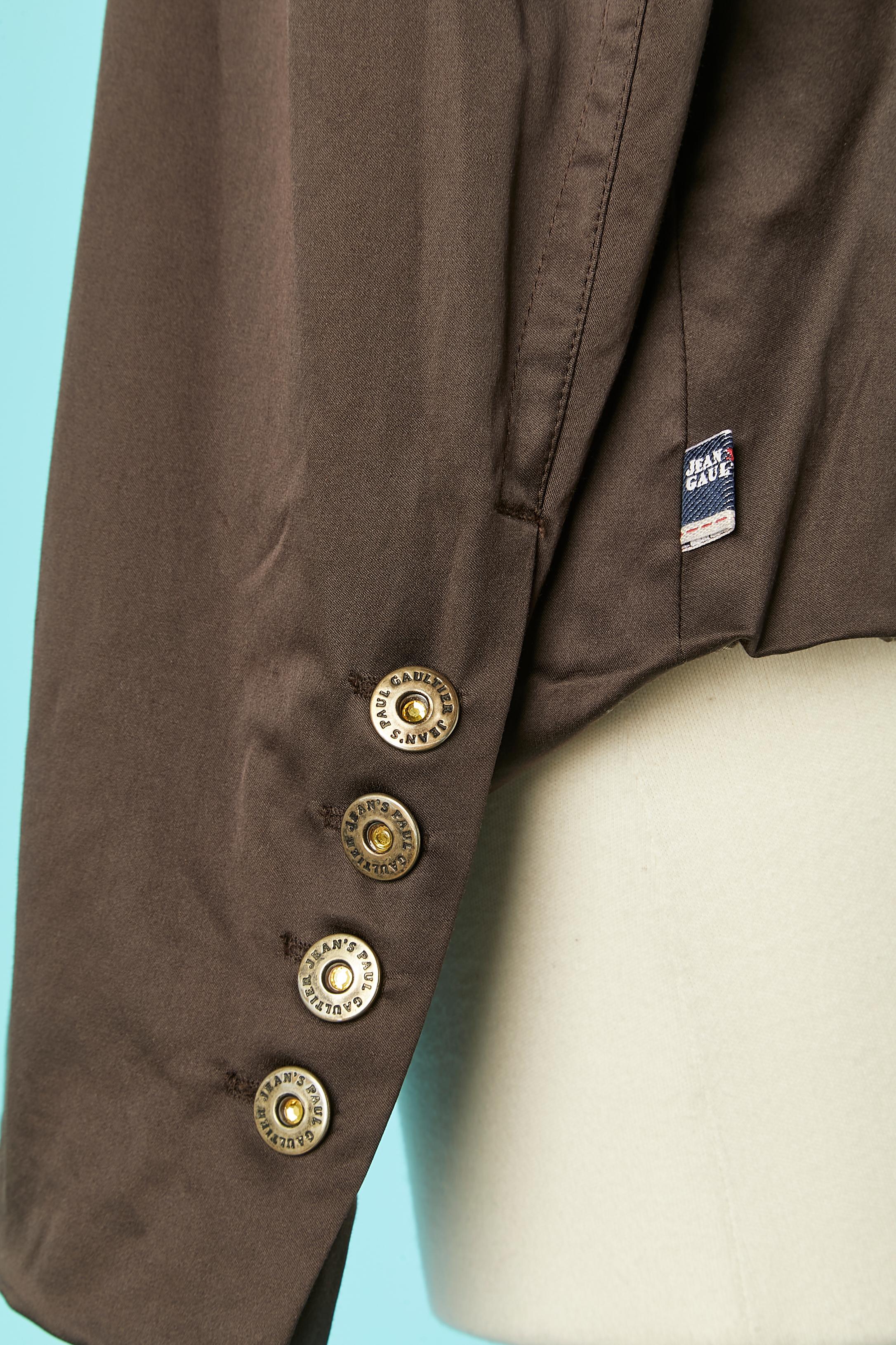 Women's Double-breasted jacket with branded buttons  Jean-Paul Gaultier Jeans For Sale