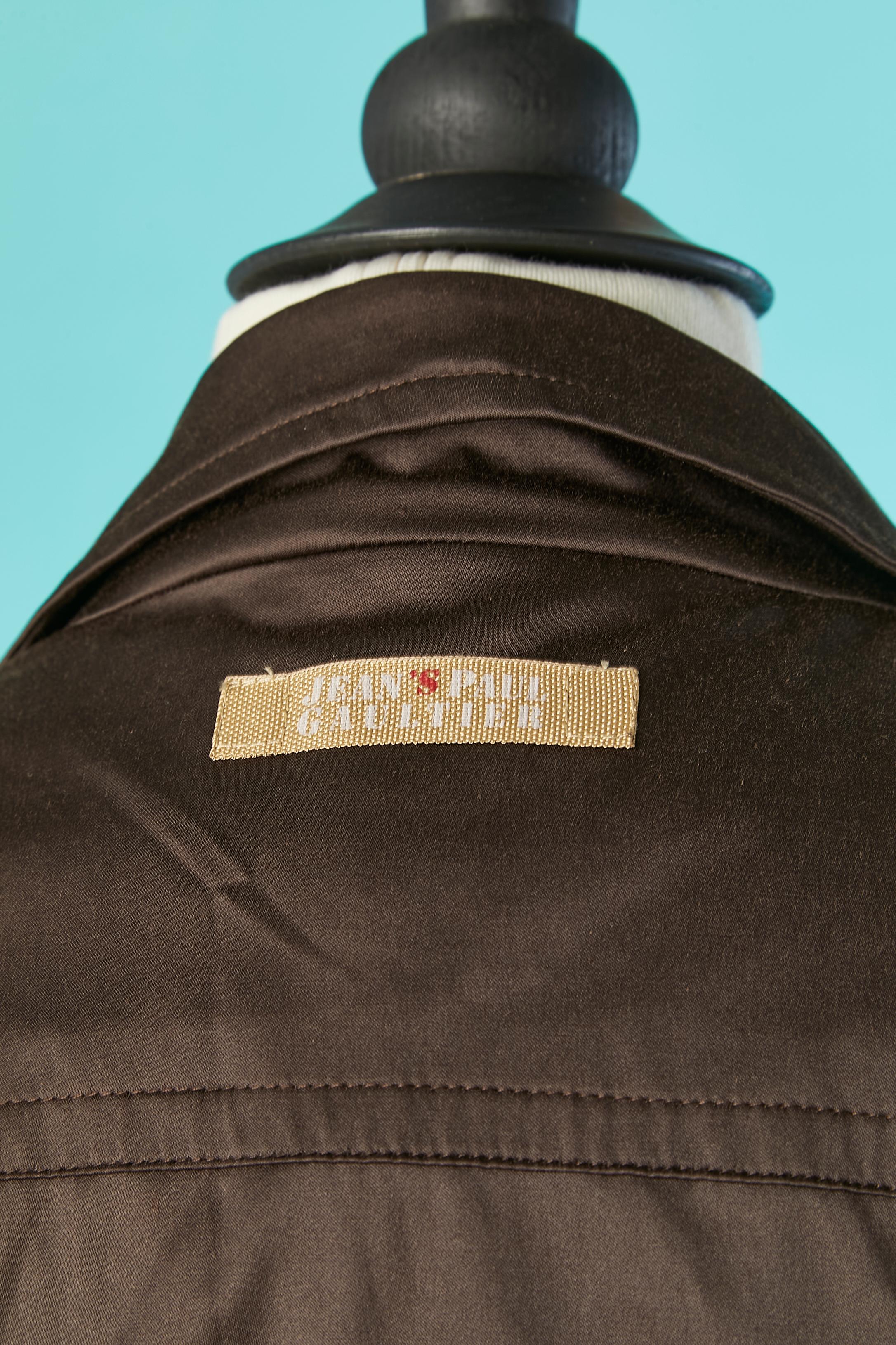 Veste à double boutonnage avec boutons de marque  Jean Paul Gaultier Jeans  en vente 2
