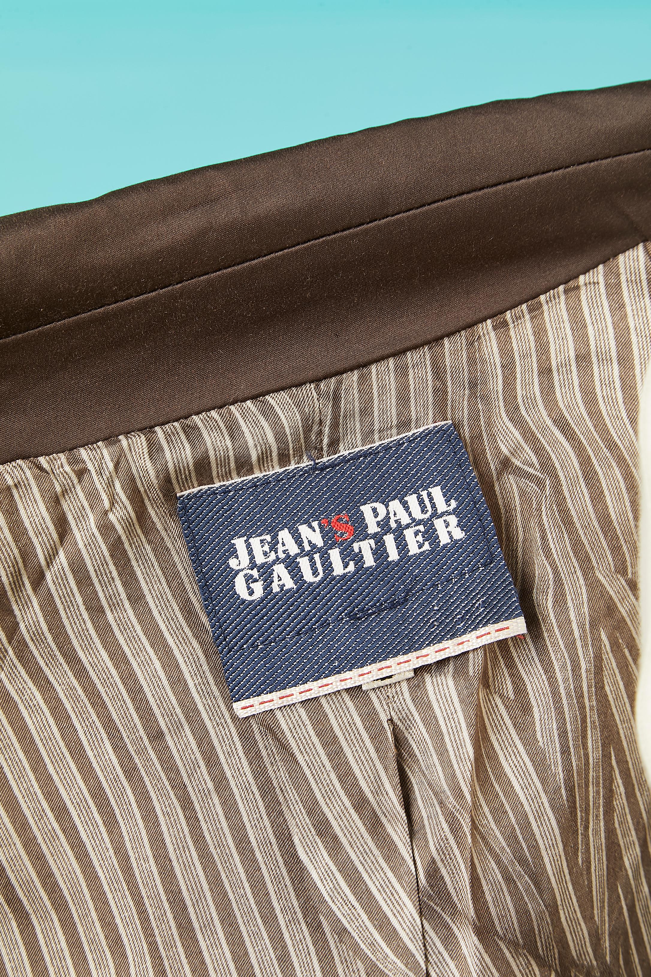Double-breasted jacket with branded buttons  Jean-Paul Gaultier Jeans  For Sale 3
