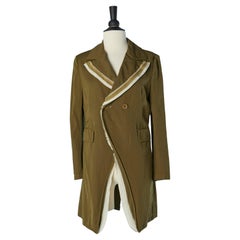 Double breasted jacket with raw cut edge Y's