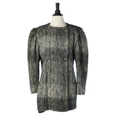 Giacca doppiopetto in mohair con motivo a quadri Emanuel Ungaro Circa anni '80