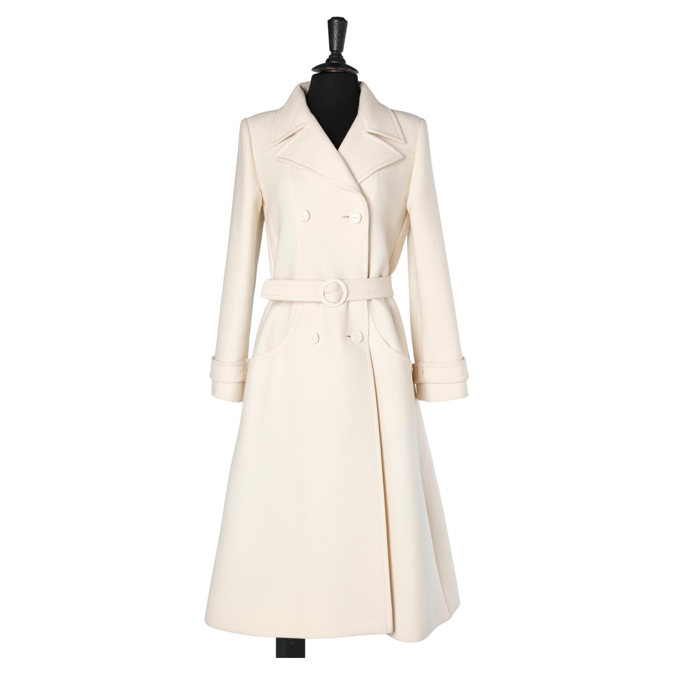 Double-breasted off-white coat Valentino at 1stDibs | valentino coat,  valentino white coat, valentino coat sale