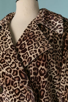 Cappotto doppiopetto oversize con motivo animalier ALEXANDRE VAUTHIER New