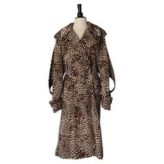 Cappotto doppiopetto oversize con motivo animalier ALEXANDRE VAUTHIER New