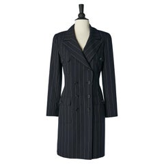 Retro Double-breasted pinstriped dress Chanel Boutique SS 1997