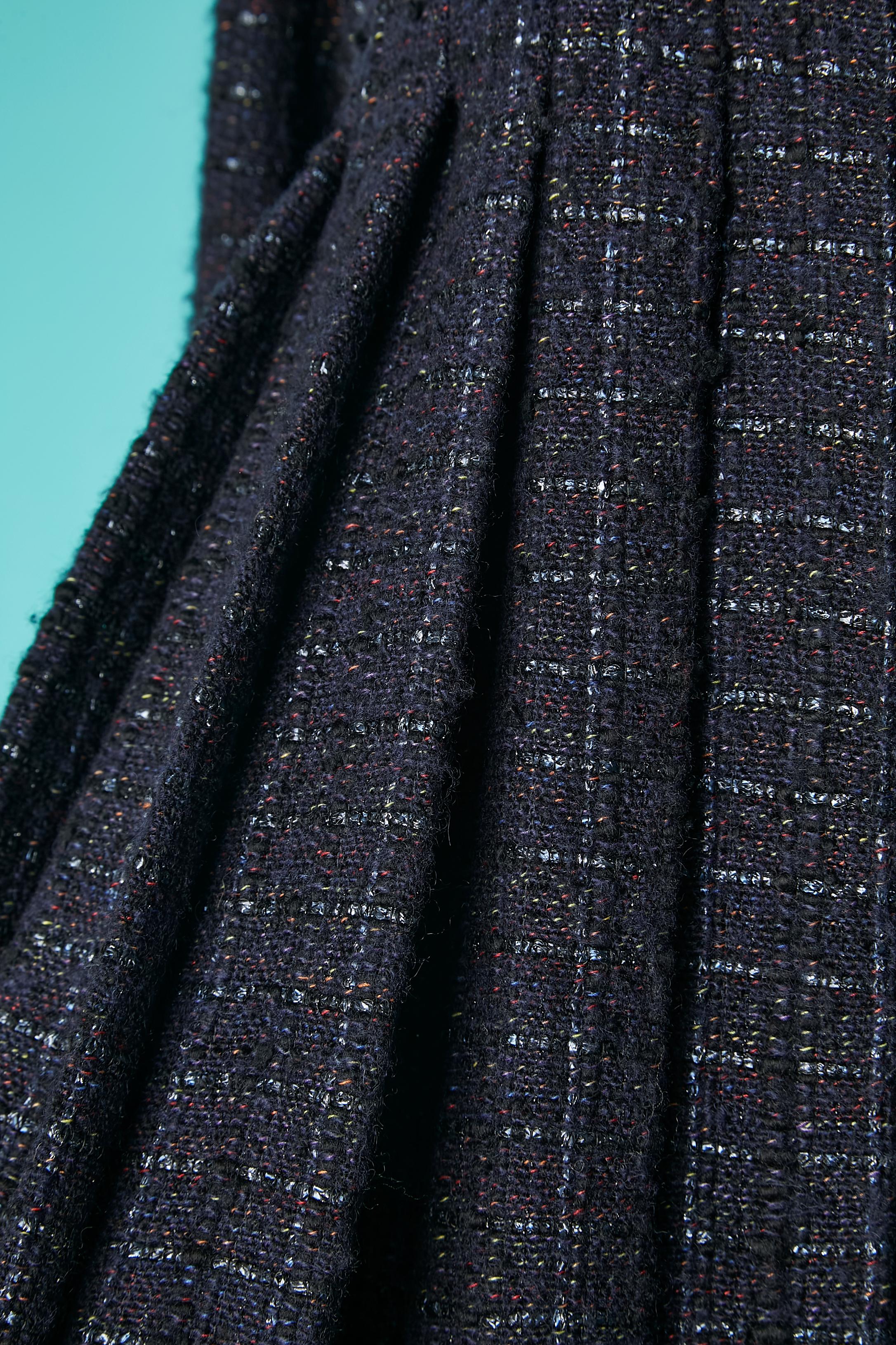Veste en tweed plissé à double boutonnage avec fermeture à boucle Chanel Métiers d'Art  Pour femmes en vente