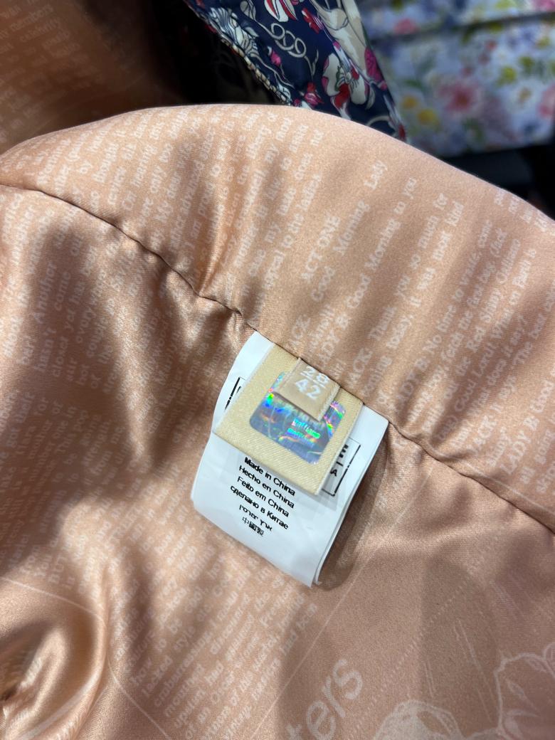 Double breasted printed trench-coat with swan and flower print GALLIANO For Sale 5