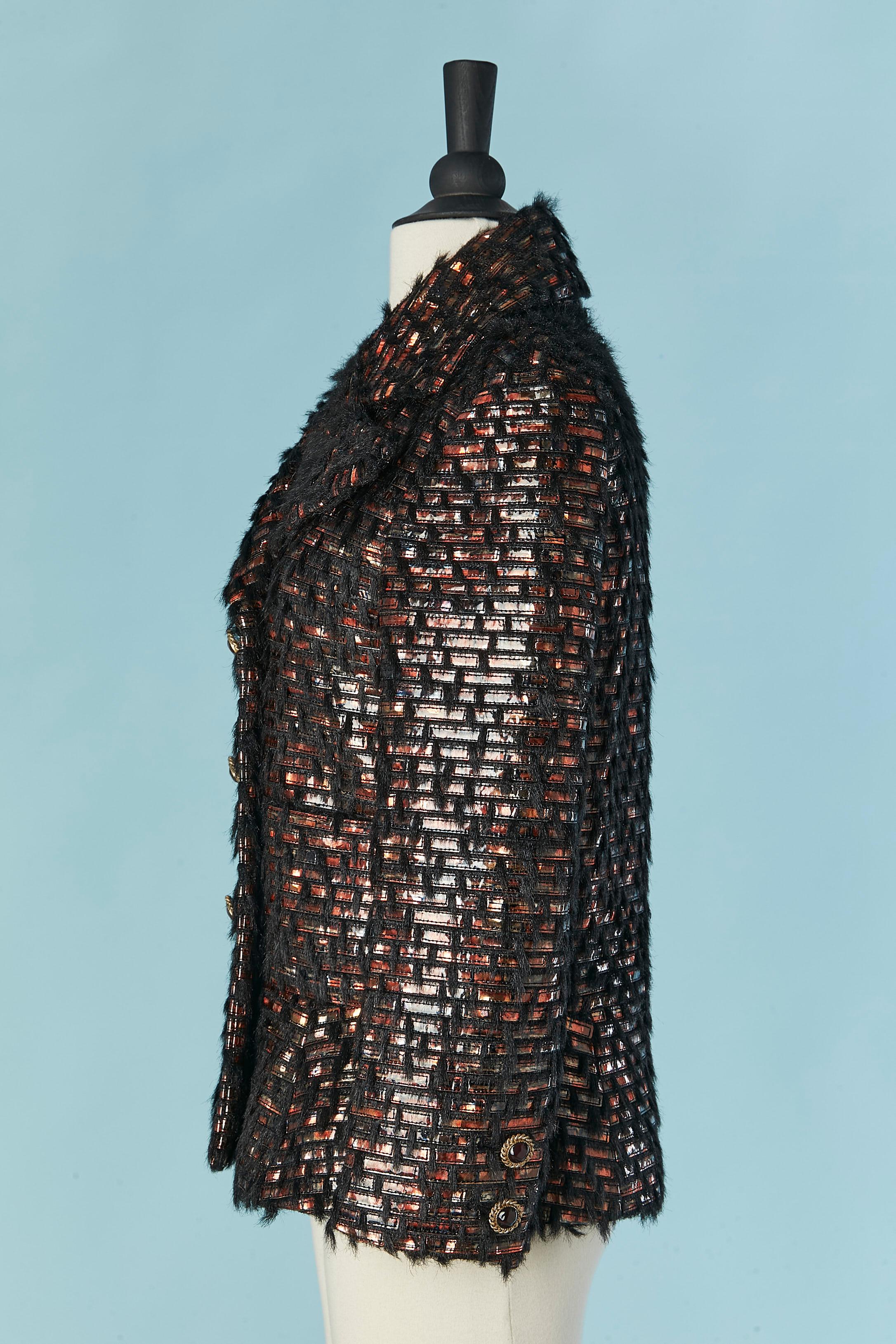 Veste en tissu double boutonnage Les Metiers d'Art Paris -Hambourg CHANEL en vente 1