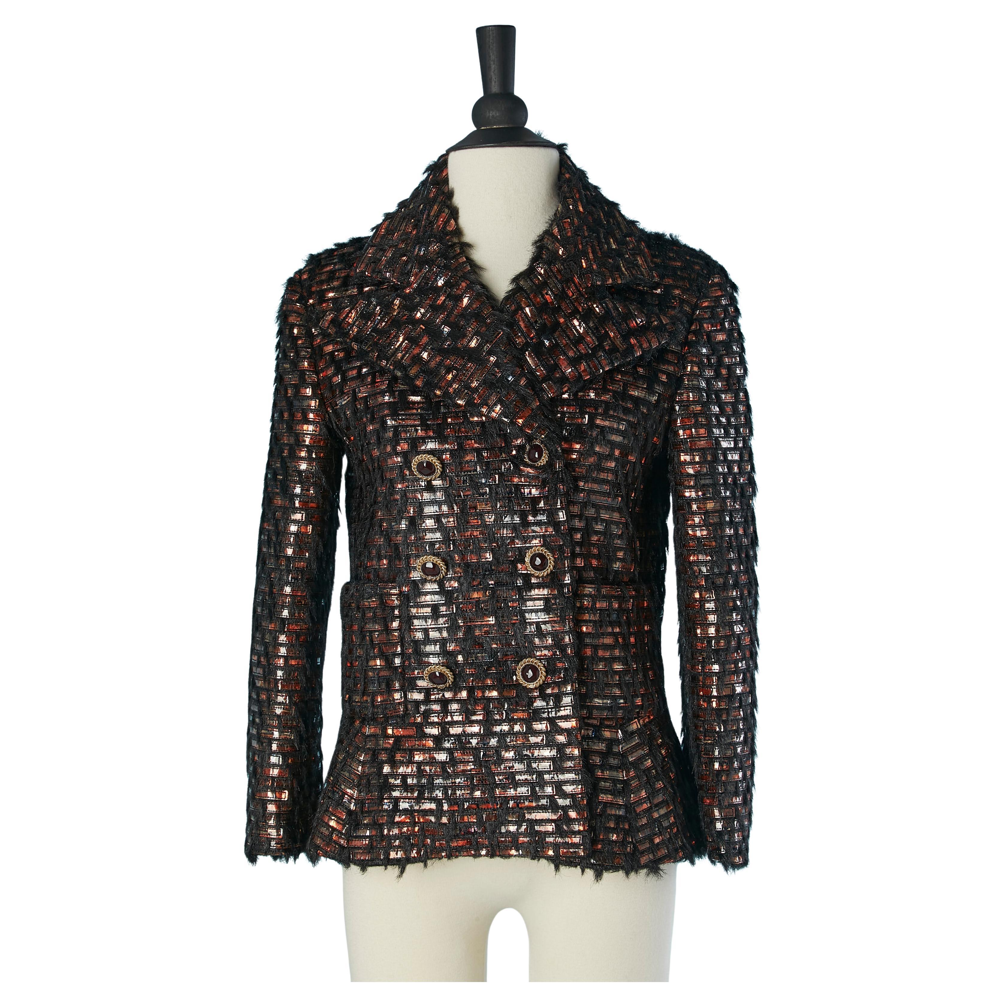 Veste en tissu double boutonnage Les Metiers d'Art Paris -Hambourg CHANEL en vente
