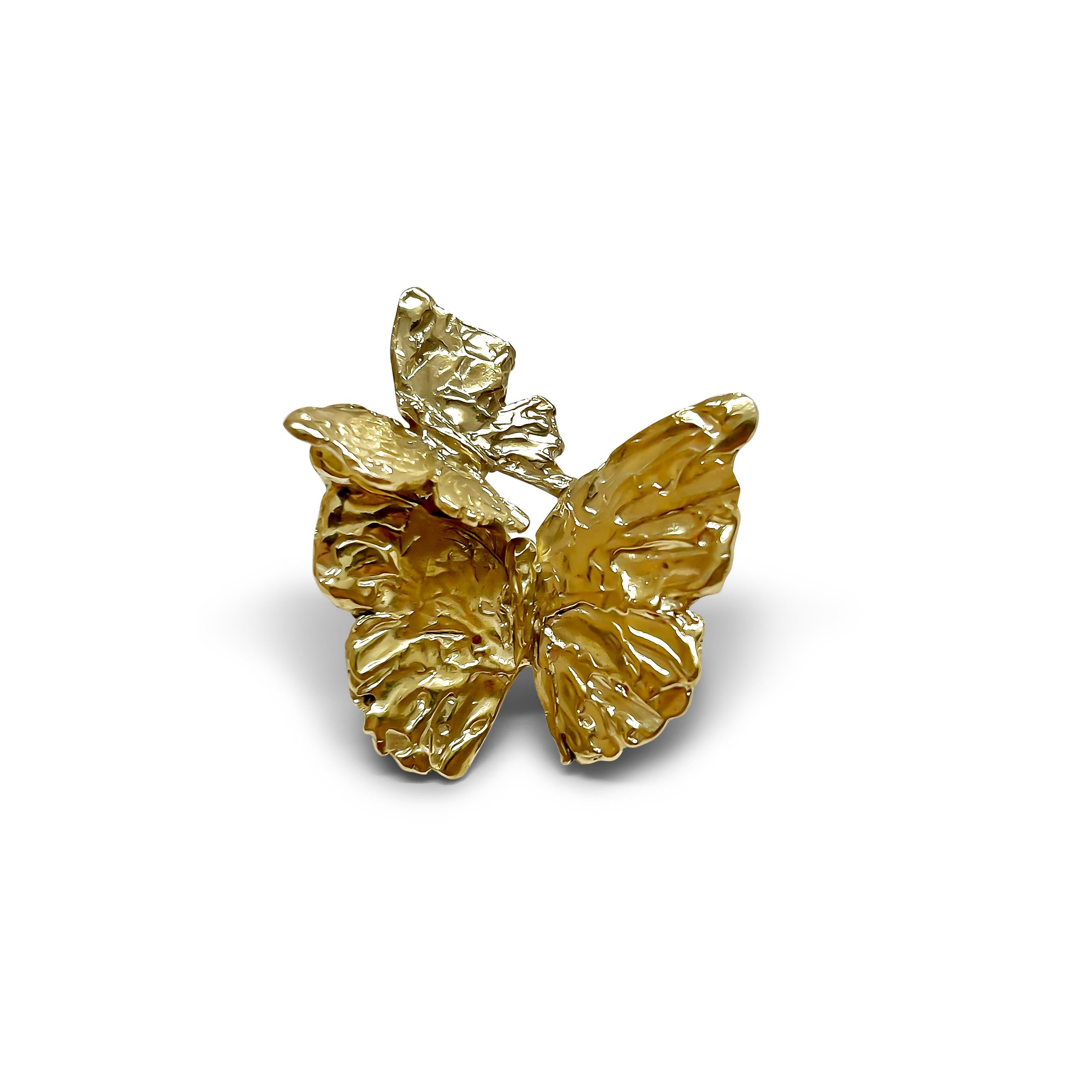 Contemporary Double Butterfly Earring For Sale
