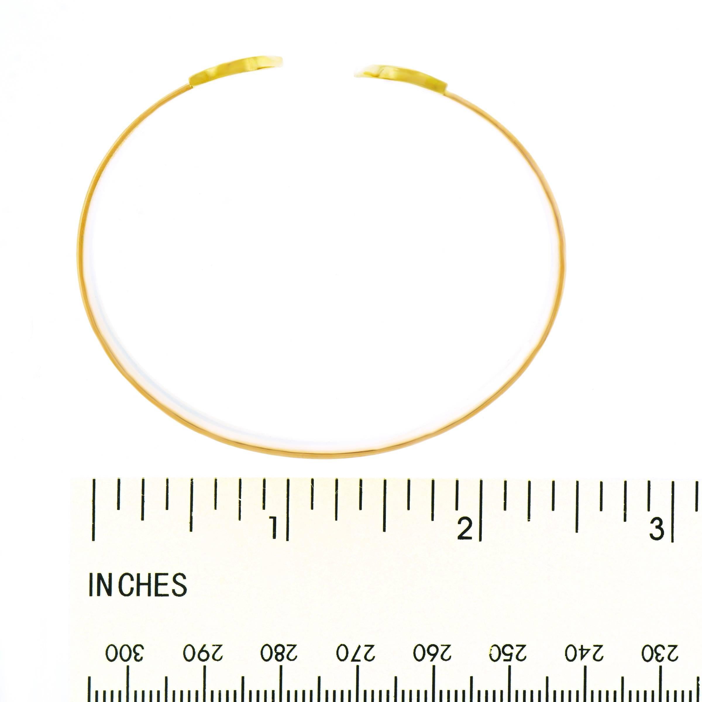 Double C de Cartier Logo Gold Cuff Bracelet 2
