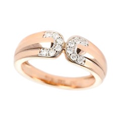 14 Karat Roségold Armband mit C-Diamant