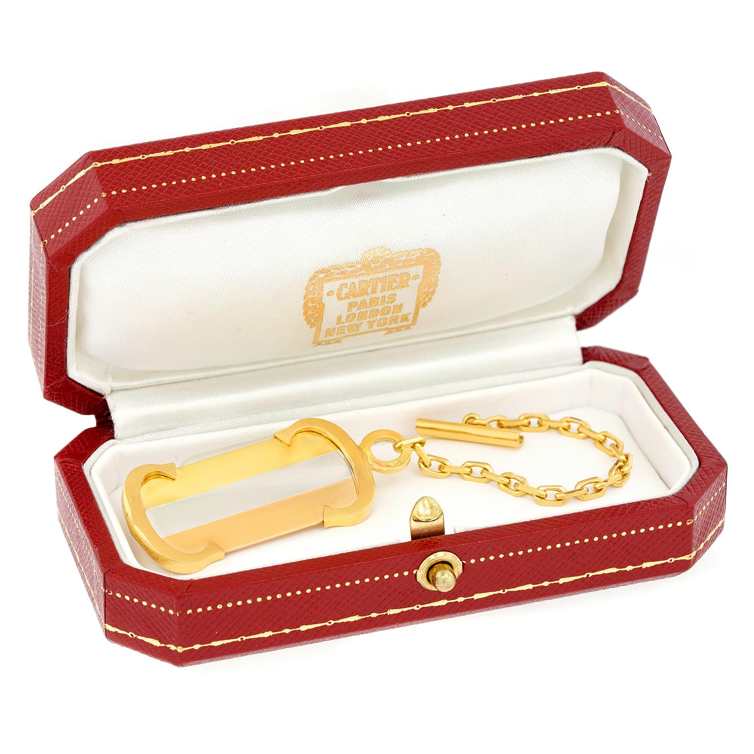 Cartier Porte-clés Trinity Motifs Double C en vente 4