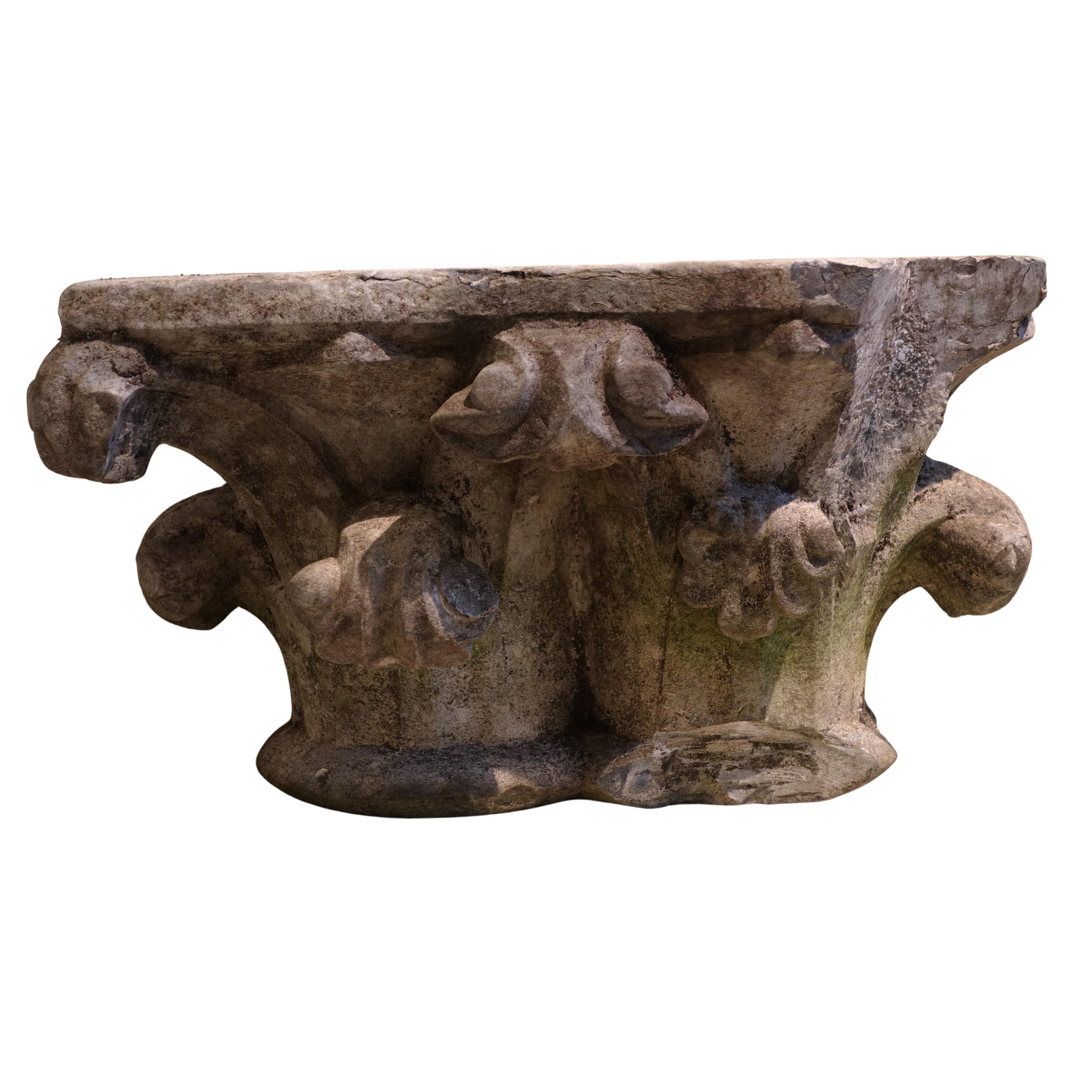 double capital - french, end of 13th century
