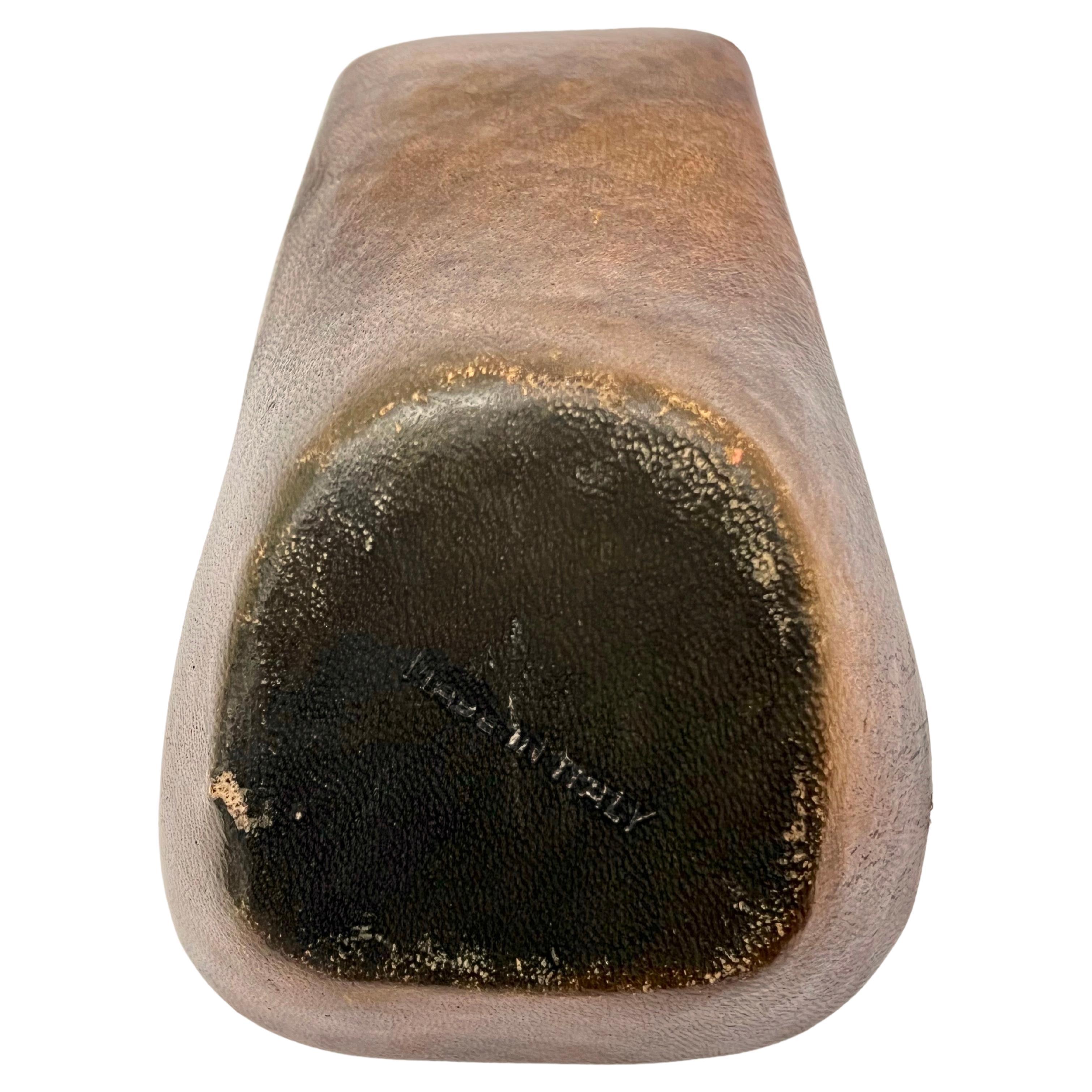 Italian Double Ceramic Pipe Holder attributed to Fantoni For Sale
