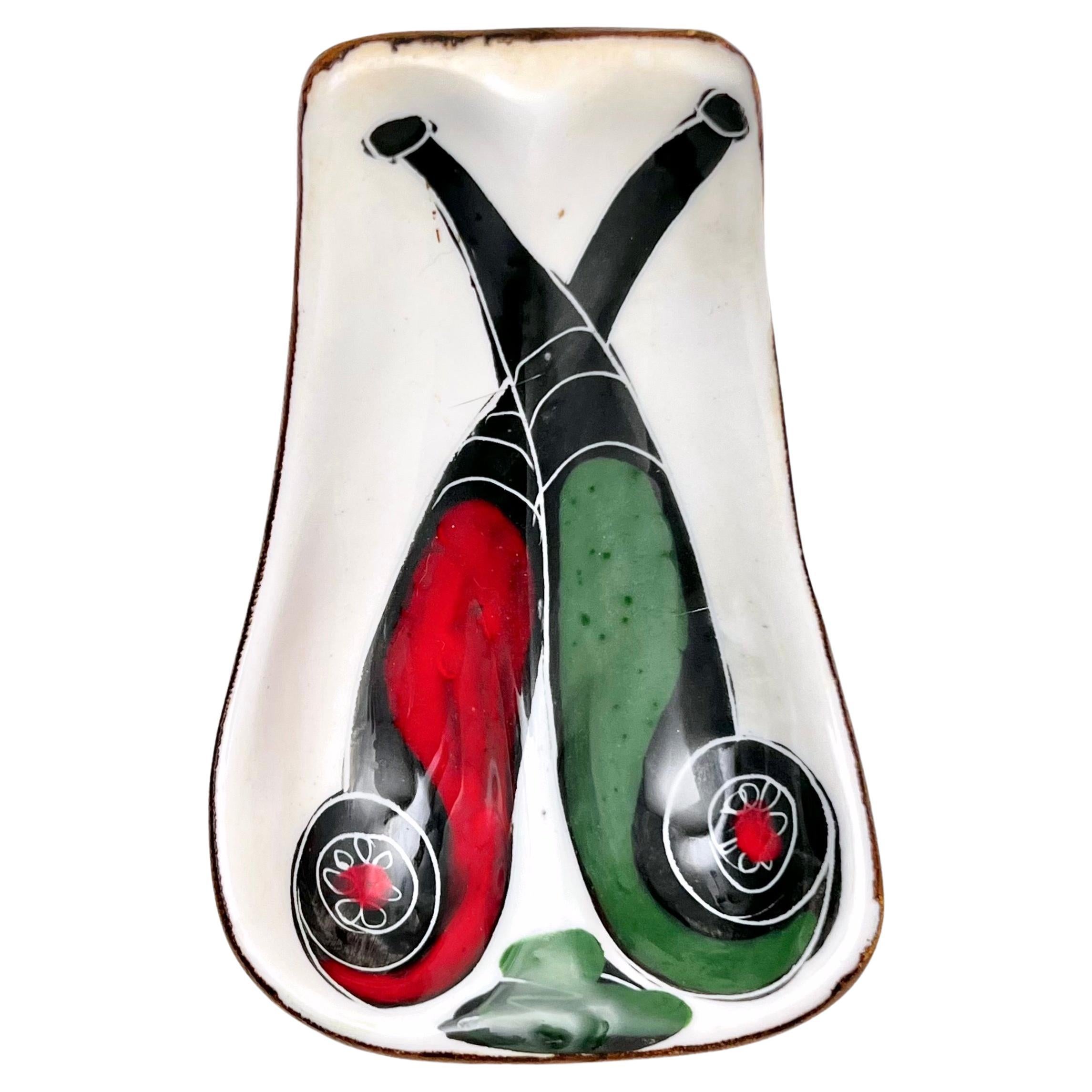 Double Ceramic Pipe Holder attributed to Fantoni For Sale