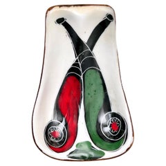 Vintage Double Ceramic Pipe Holder attributed to Fantoni