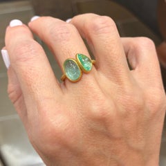 Double Certified Pariaba Cabochon Yellow Gold One-of-a-Kind Ring, Talkative 2026