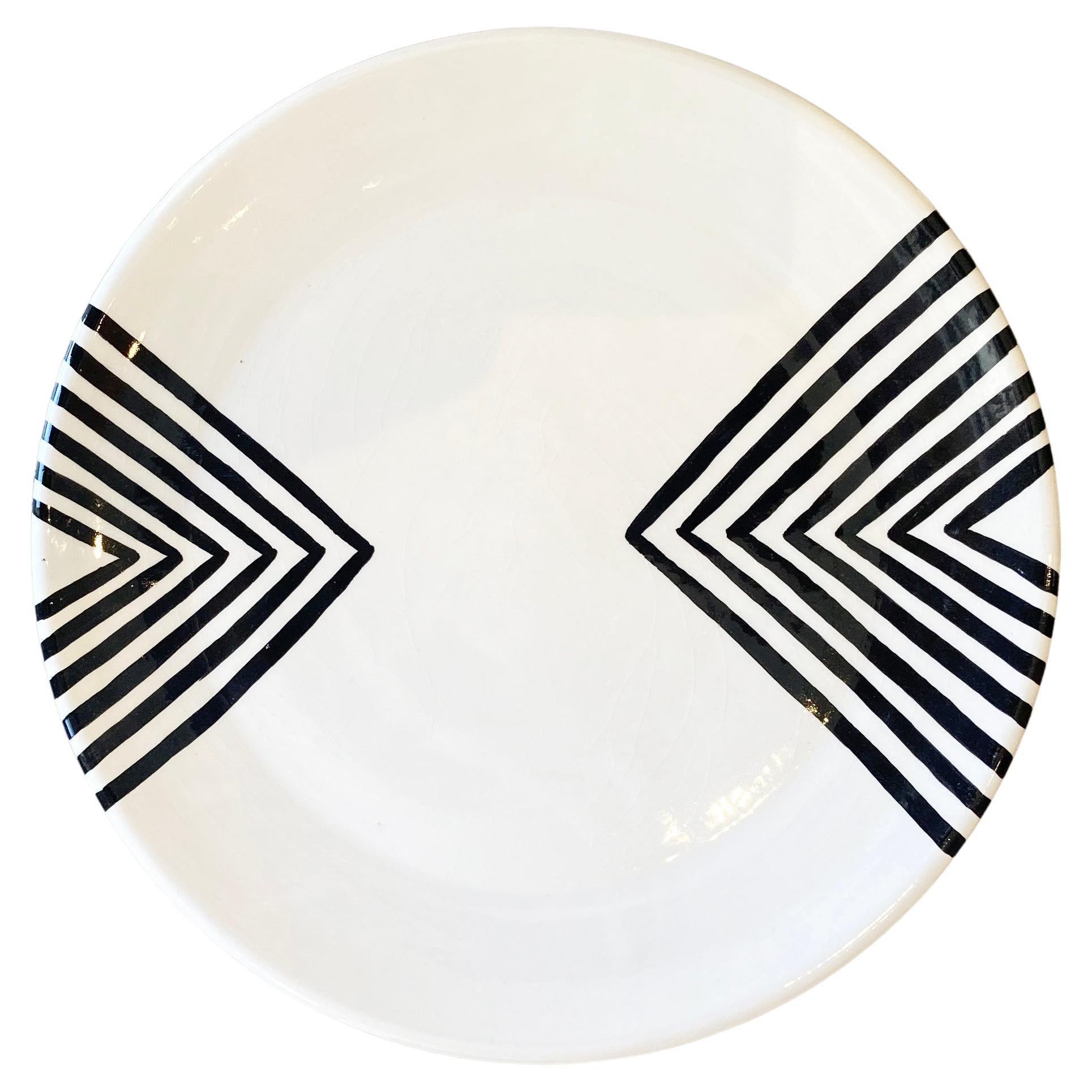 Double Arch Salad Plate Terracotta Handmade Ceramic For Sale at 1stDibs