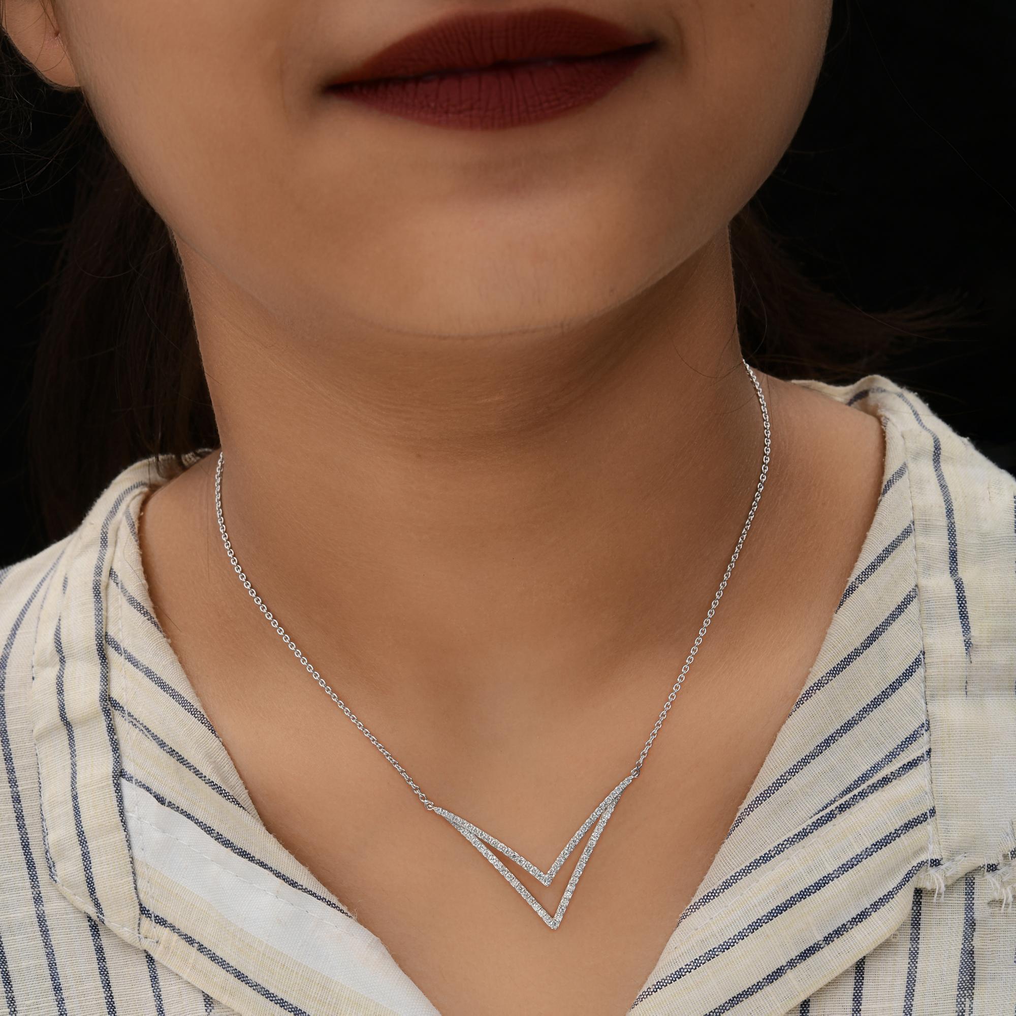 Introducing the extraordinary Certified 0.75 Carat Diamond Necklace, a true masterpiece of fine jewelry that embodies luxury and brilliance. Meticulously crafted with exceptional artistry and attention to detail, this necklace features a