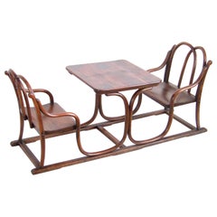 Banc pour enfants, chaise, avec table Thonet, de 1885
