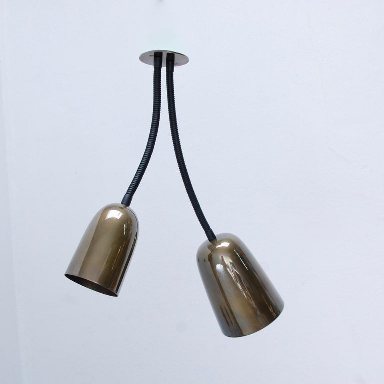 Double Cone Ceiling Gooseneck For At 1stdibs Large American 1950s Double Cone One And Smaller Ceiling Gooseneck