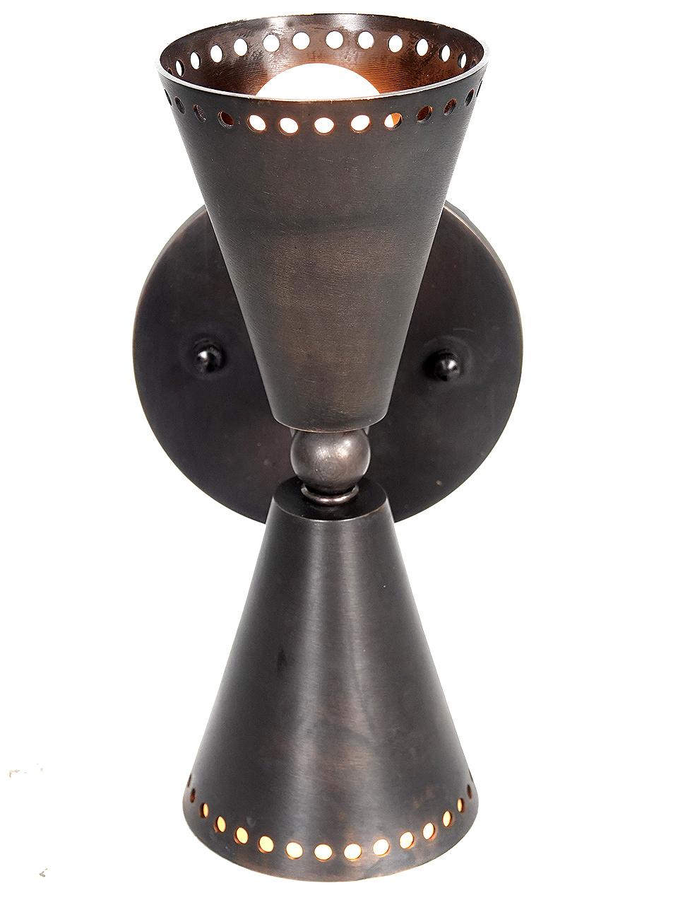 American Double Cone Sconce For Sale