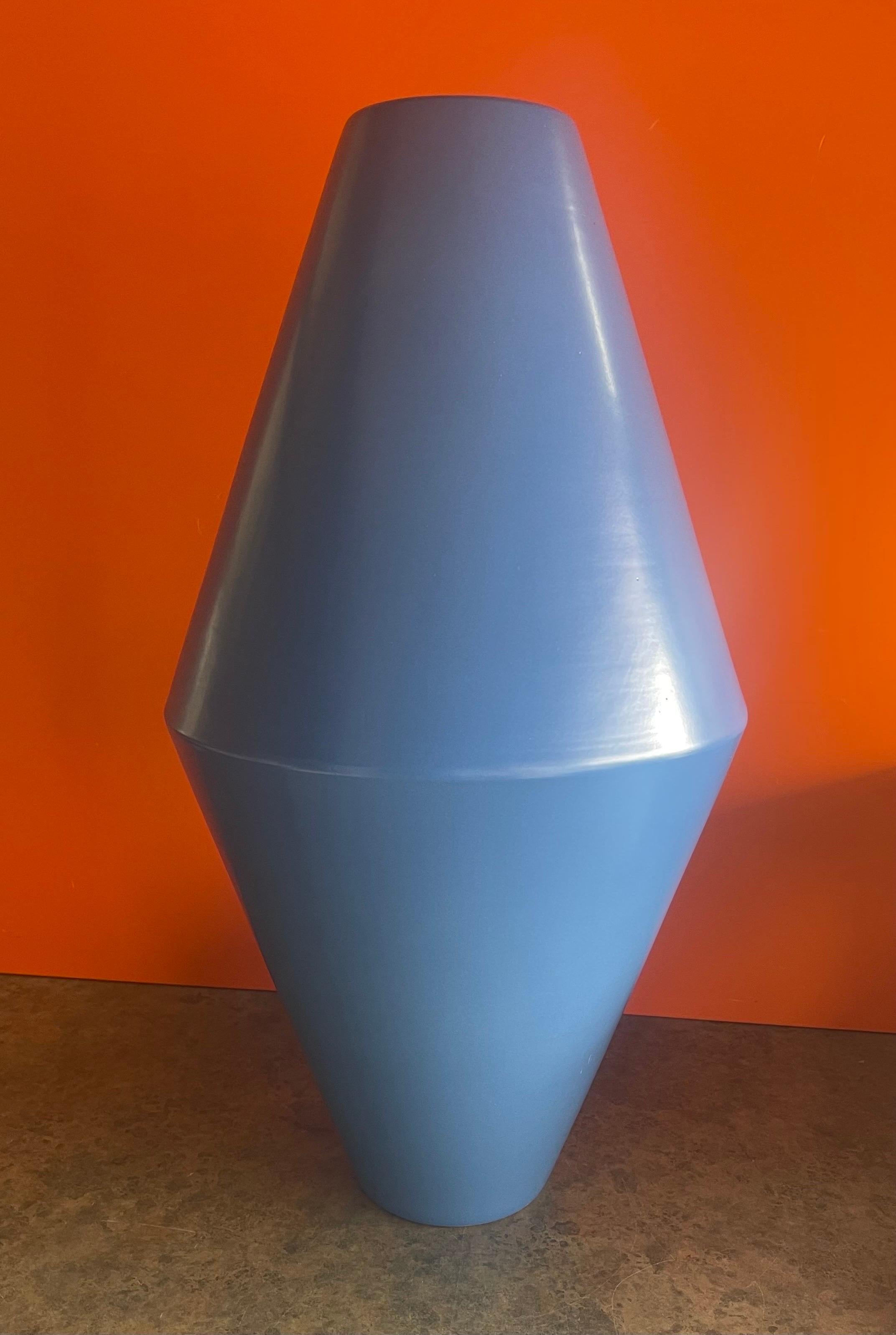Double Cone Vessel / Planter on Metal Stand by Architectural Pottery For Sale 3