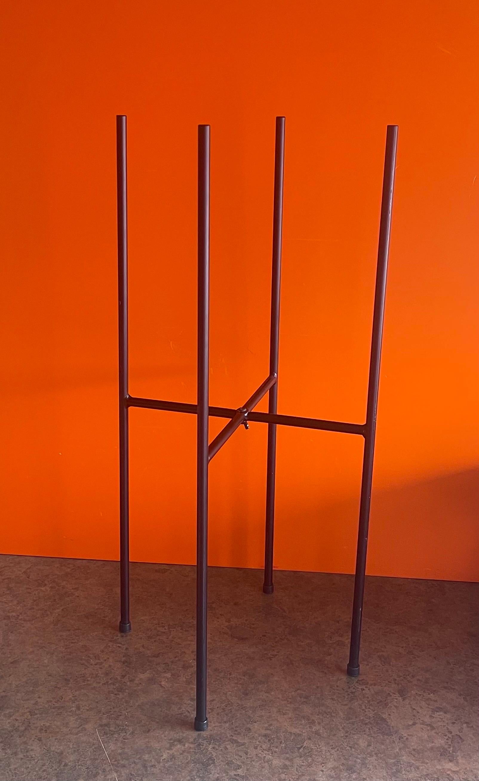 Double Cone Vessel / Planter on Metal Stand by Architectural Pottery 5